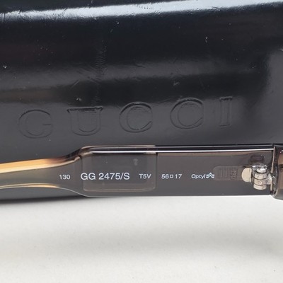 GUCCI GG サングラス　2475/S T5V Gucci Sunglasses 1997 Vintage Grey Honey Brown Square GG 2475/S