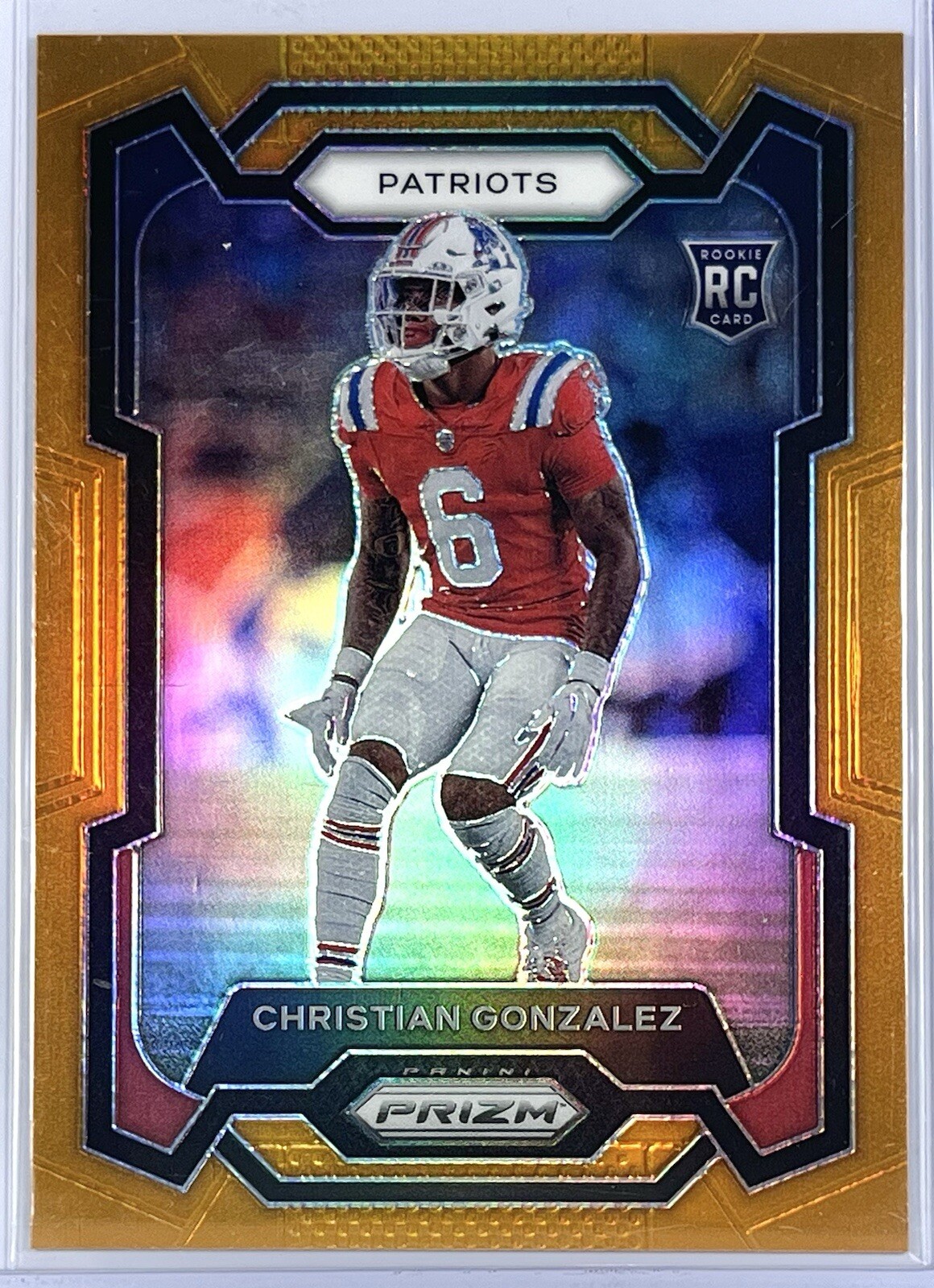 Christian Gonzalez True Orange Prizm Rookie /249 2023 Panini Prizm Football #369