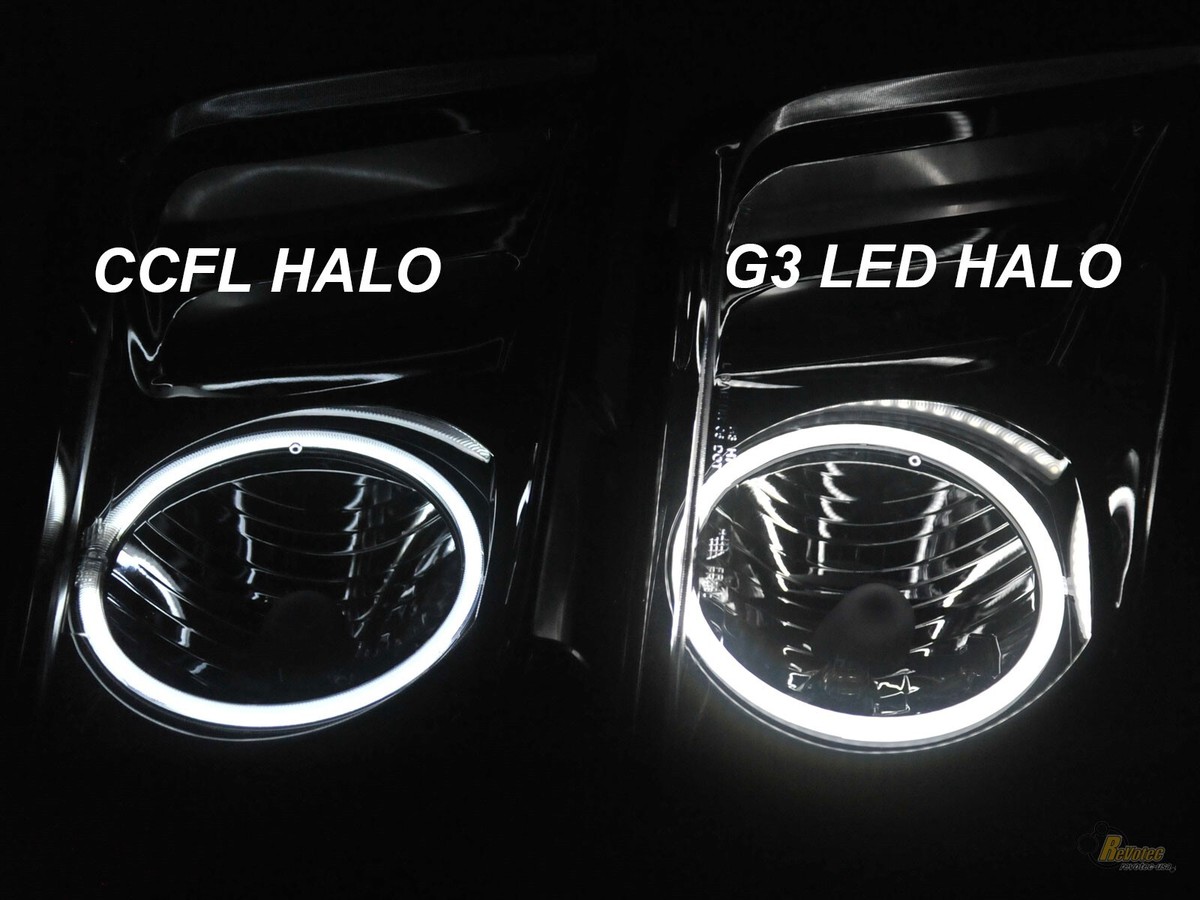 fj出品 Black G3 Halo Angel Eye Projector Headlights For 2007-2014