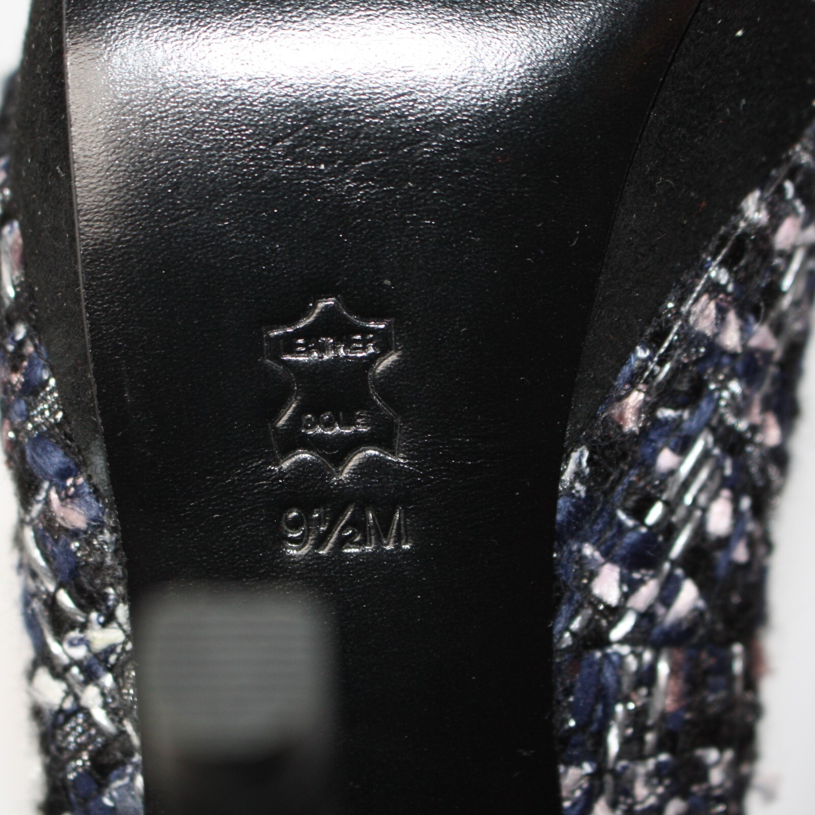 Tory Burch Peggy Tweed and Suede Platform 125 MM Pumps Shoes in size US 9.5 thumbnail 10