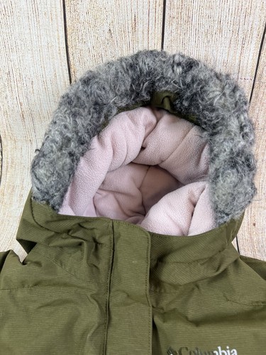Columbia Kids Nordic Jacket Girls Parka Coat Green Large 14-16 - Picture 9 of 12