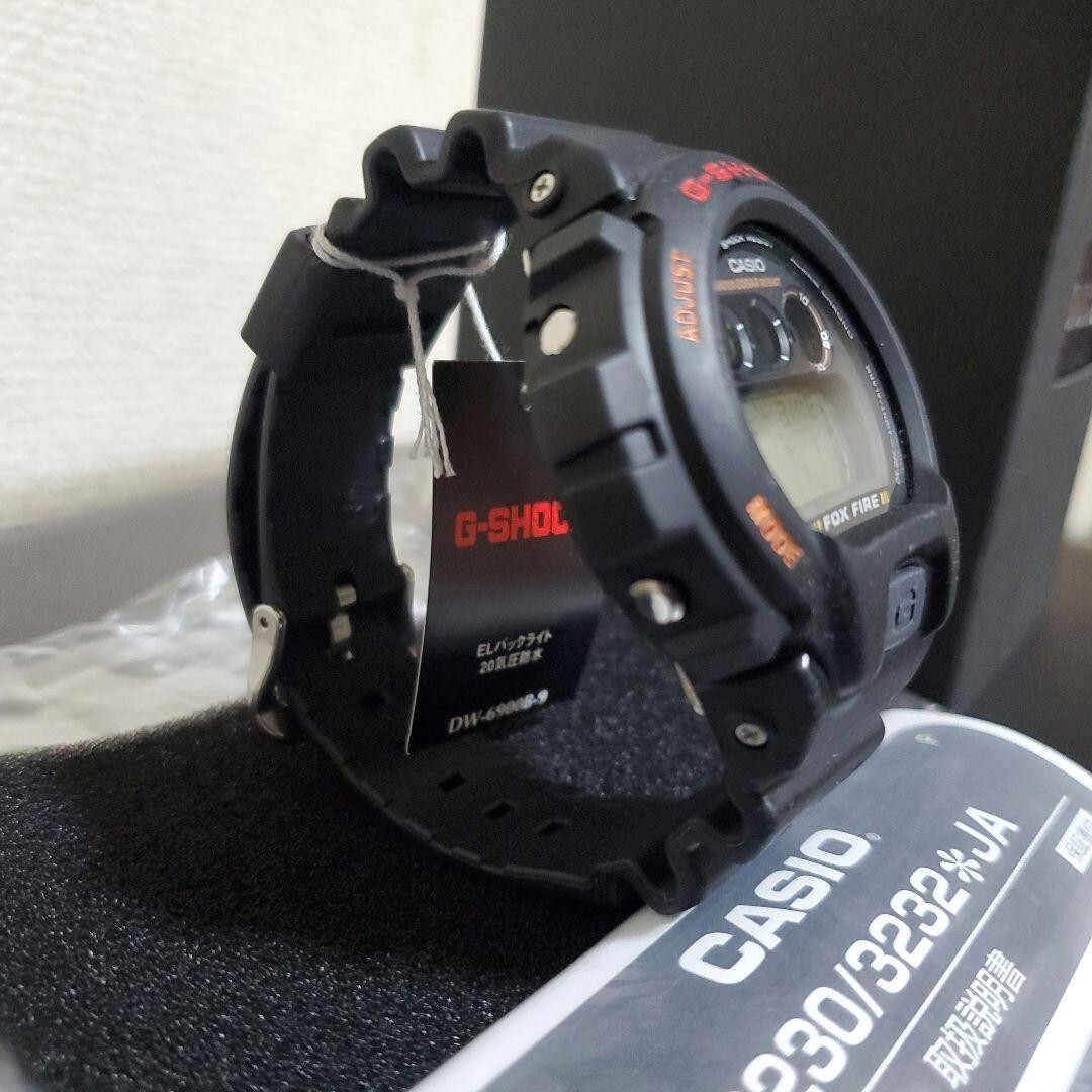 CASIO G-SHOCK DW-6900B-9 Standard Fox Fire Black Chrono CASIO G-SHOCK DW-6900B-9 Standard Fox Fire Black Chrono