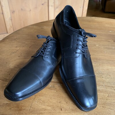 Johnston Murphy Black Cap Toe Oxfords New Mens Size 9.5 M | eBay display picture 1
