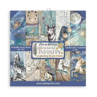 Stamperia Double-Sided Paper Pad Cosmos Infinity 8''X8''