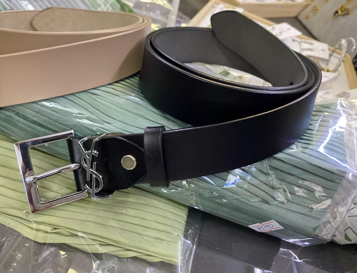 Yves Saint Laurent Black belt Leather | eBay