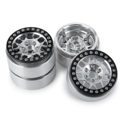 4x 1.9" Metall Felgen Beadlock Wheel Rims für 1:10 Axial SCX10 TRX-4 RC Crawler - Bild 12 von 35