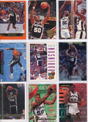 David Robinson, San Antonio Spurs, HOF,  9 Cards, Ungraded,  Free Shipping!