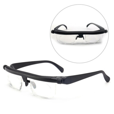 Diopters Eyeglasses 6 Glass Length Glasses -3 Adjustable Reading To Focus Focal