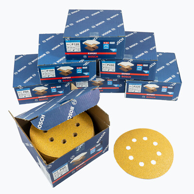 Bosch Expert Schleifpapier C470 125mm mit 8 Löcher K320 50er Ve 