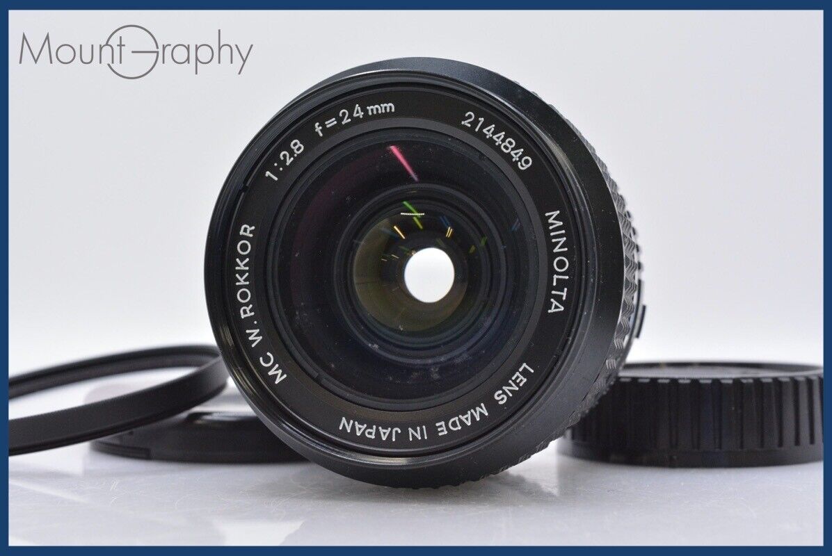 Minolta MINOLTA MC W.ROKKOR 24mm F2.8 front and rear caps | eBay Minolta MINOLTA MC W.ROKKOR 24mm F2.8 front and rear caps | eBay