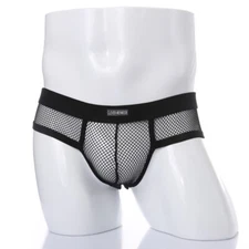 CLEVER-MENMODE Men's Sexy Low-Waist Mesh Briefs See-through Shorts Underwear New