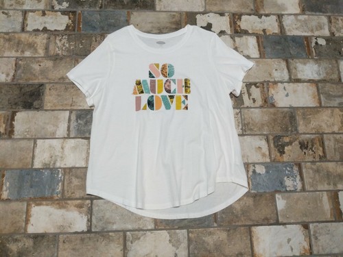 Old Navy XL So Much Love White T-shirt 