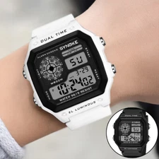 SYNOKE Waterproof Men's Digital Watch Multifunction Casual Wristwatch Sports US
