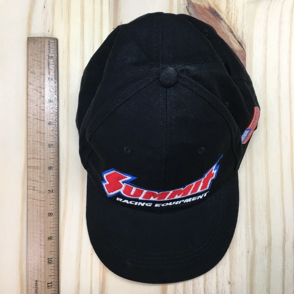 Бейсбольная кепка Summit Racing Equipment мужская черная с регулируемым вышитым логотипом OS - Изображение 4 из 4