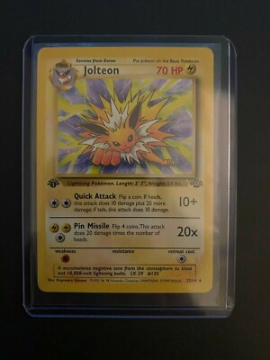 ポケモン - Jolteon サンダース 1ED 1st Edition 4/64 英語版 Jolteon (4/64) [Jungle 1st Edition] – Anubis Games and Hobby
