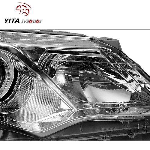 For 2012- 2014 Toyota Camry Chrome Housing Projector Headlights Lamps Left+Right - Picture 6 of 9