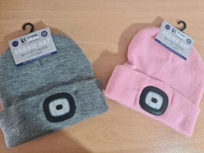 STORM YOUTHS BATTERY HAT Light Thermal Winter Beanie Cycling Running Boys Teens UNISEX