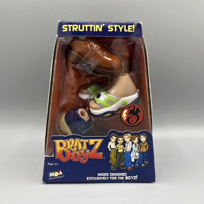 Bratz Boyz Shoes STRUTTIN STYLE  New And Sealed (3 Pairs Of Shoes) 2004 Y2K