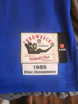 100% AUTHENTIC MITCHELL & NESS 1985 ERIC DICKERSON L.A RAMS