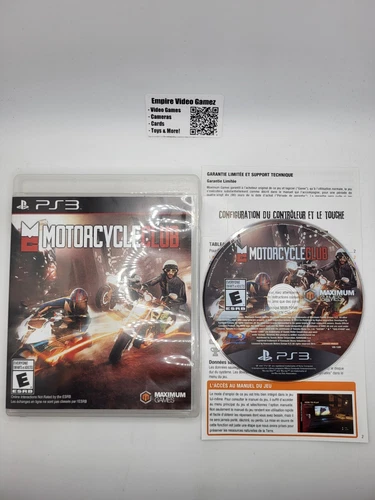 Motorcycle Club (Sony PlayStation 3, PS3) - Complete - CIB - Tested, Working