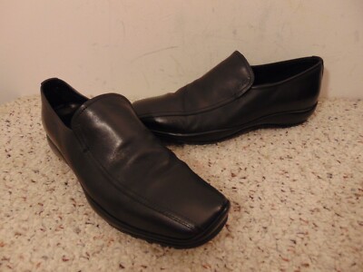 Prada Vibram Loafers Shoes Slip-on Black Leather size UK 7  display picture 2