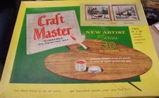 Vintage 60's Craft Master Paint by Number Set - (2) WINTER 16 x 20 #NA 3081