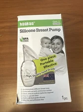 Haakaa  Original Silicone Breastfeeding Manual Breast Milk Pump, 4oz