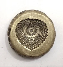 Vintage Bronze Jewelry Die Mold/Mould India Hand Engraved For Jewellery Making