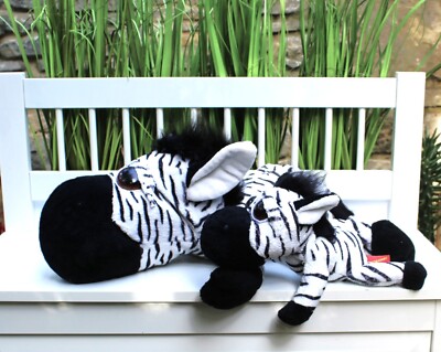 2x GAMBLE PLEASURE ZEBRA 55 & 30 cm Glubschi Kuscheltier Stofftier Plüschtier