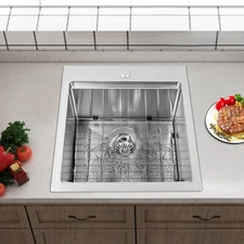 Kitchen Sink Workstation Sink with Cutting Board Stainless Steel Kitchen Sink
