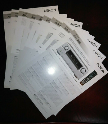 9 x DENON Audio Product Specification Sheet PMA700AE