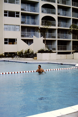 June 1975 ESJ Towers Hotel Pool Isla Verde Puerto Rico Photo Slide AE-A