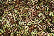 (1000) Alloy 5/16 Split Lock Washers - Yellow Zinc Plated
