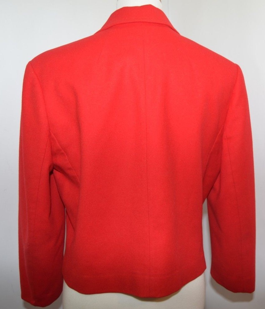 VTG Pendleton 100% Pure Wool Solid Red Single But… - image 6