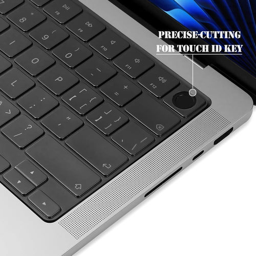 Keyboard Cover Skin For 2025-2022 MacBook Air 13.6 Inch 15.3 Inch M4 M3 M2 Black - Afbeelding 6 van 12
