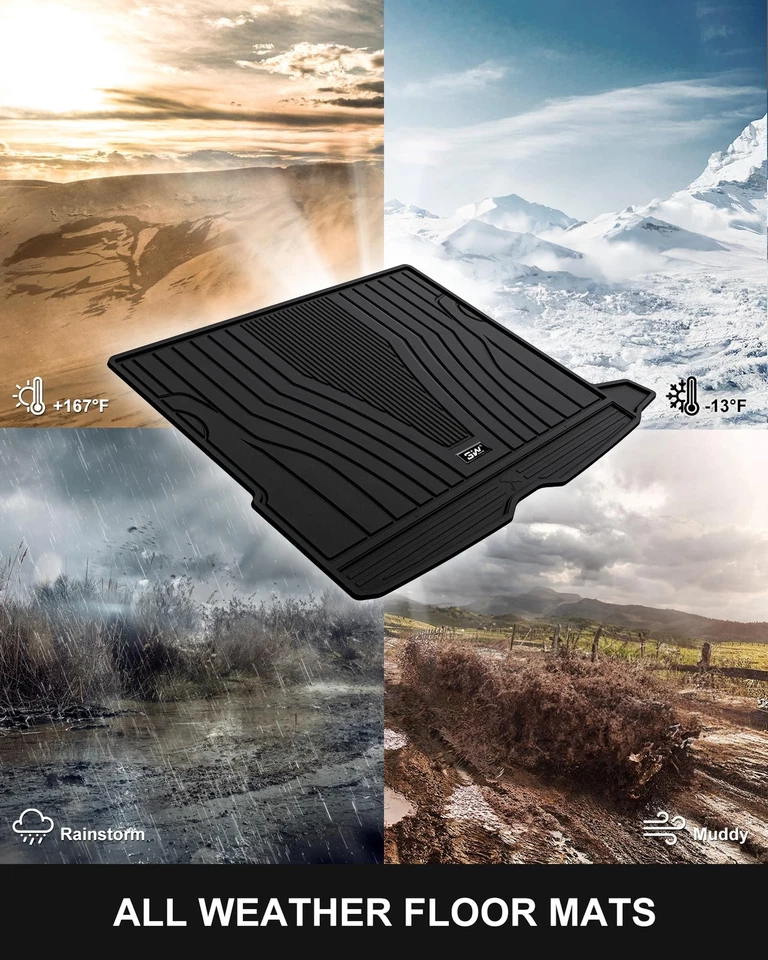 Protector alfombrilla revestimiento maletero carga 3W para Mercedes-Benz GLC 2016-2022 TPE Foto 3 de 4