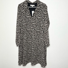 The Loft Animal Print Button Down Dress NWT - Women’s US 20 Plus
