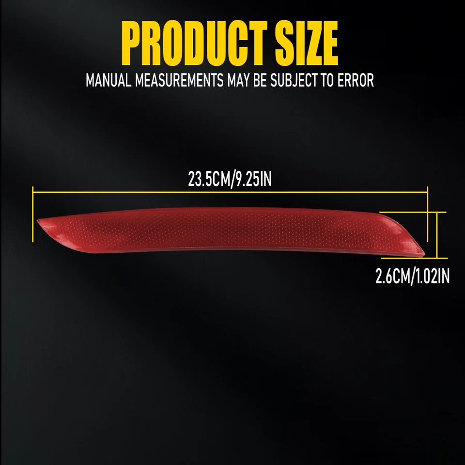 Par de luces reflectoras de parachoques laterales traseros para BMW 320i 328i 335i 428i 430i 435i 440i Foto 4 de 4