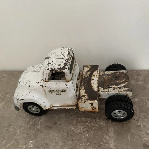 New ListingOriginal Vintage 1954 Tonka Branded Green Giant Brand Semi Tractor Toy Truck