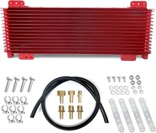 Low Pressure Drop Trans Cooler 40k Transmission Oil Cooler Kit 47391 Red