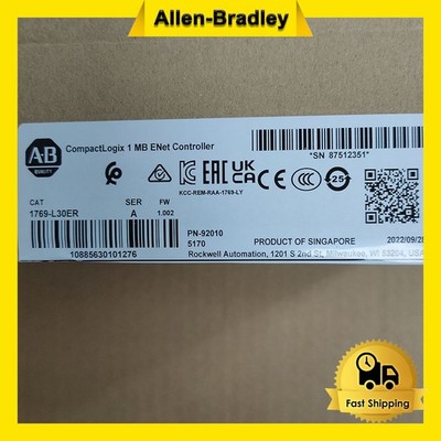 AB 1769-L30ER CompactLogix 1 MB ENet Controller New  AB 1769L30ER PLC