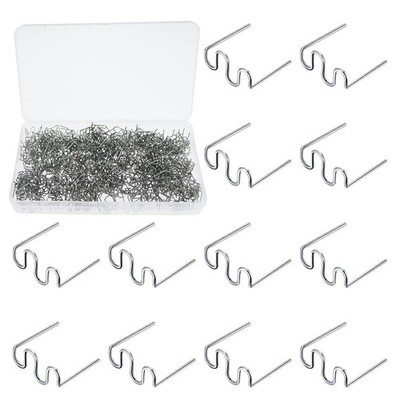 500 Stück Metall Hot Staples, Heiße Heftklammern 0.8 mm im Wellenstil für Au