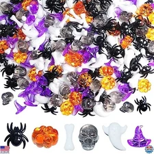 300 Pcs Halloween Sensory Bin Filler Mini Pumpkins Ghosts Skulls Table Decor