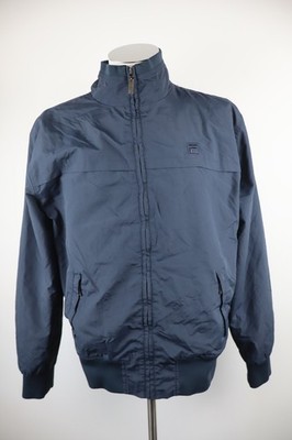 FILA Men's Casual Vintage Jacket With Zipper BLUE Logo Size L