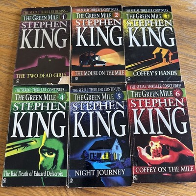 The Green Mile Parts 1-6 Serial Thriller complete Set Stephen King 1st printings