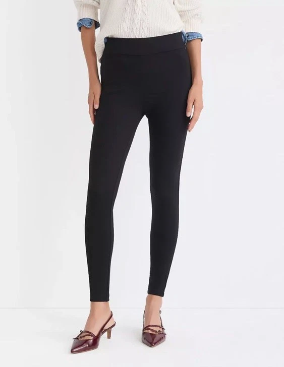 NWOT LOFT Petite Seamed Ponte Leggings Black in Size Small Petite Never Worn - Image 2 of 4