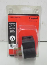 Legrand - Pass & Seymour PS5266SSANCCV4 Straight Blade Angled Plug 3-watt 15-Amp