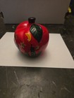 New York City Skyline Twin Towers Big Apple 4 1/4" Ceramic Bank Red Round Vintag — photo 4
