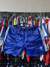 Adidas Nylon Sprinter Iconic Shorts Glanz Vintage Racer Retro Authentic Size M