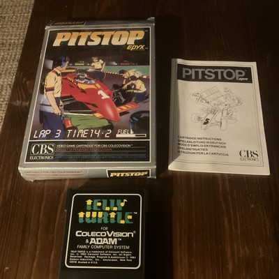 Pitstop - Coleco Vision Game - CiB - Excellent Condition